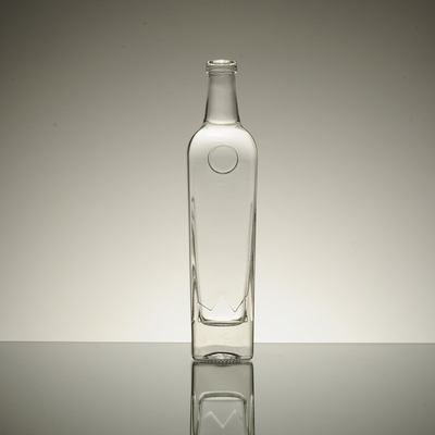 Manuseio de superfície de gelo Frasco de vidro quadrado francês com 700 ml 500 ml / 250 ml Capacidade