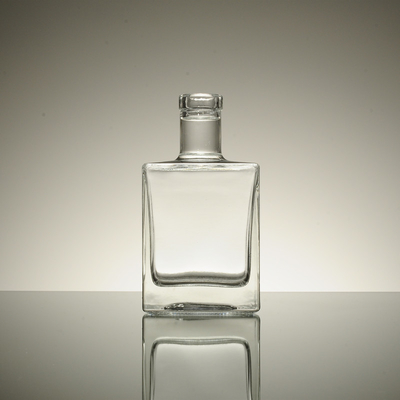 Manuseio de superfície de gelo Frasco de vidro quadrado francês com 700 ml 500 ml / 250 ml Capacidade