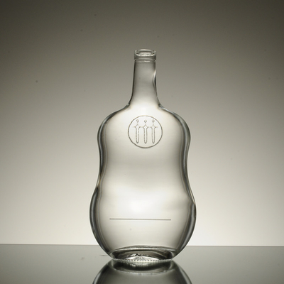 500 ml Manuseio de superfície de gelo em forma de borboleta garrafa de vidro de uísque para embalagem de vodka