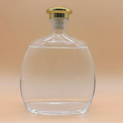 750 ml garrafas de álcool Super Flint vazias e claras com peso/altura personalizados