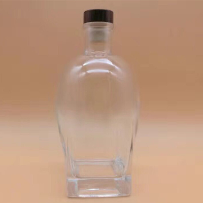 750 ml garrafas de álcool Super Flint vazias e claras com peso/altura personalizados