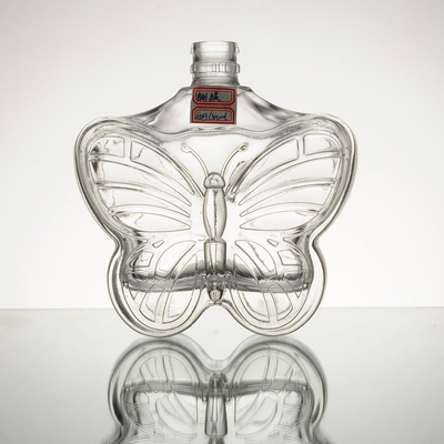 Quadrado Design personalizado em forma de animal 500ml 750ml garrafa de vidro para Brandy Whiskey Vodka