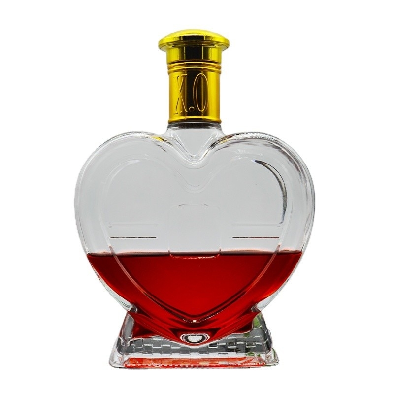 Garrafas de vidro de flint extra de 375 ml 500 ml 700 ml para bebidas alcoólicas Brandy Rum Tequila Marcas