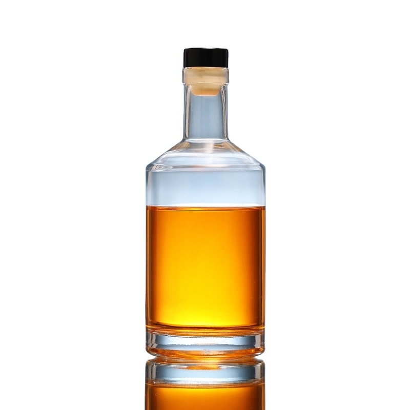 500 ml/650 ml/700 ml/750 ml/800 ml/Fota de vidro de uísque personalizado para vodka gin e vinho de frutas