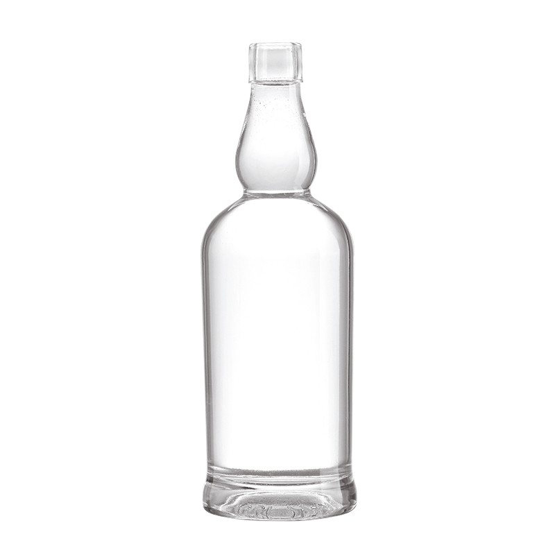 Material de vidro Super Flint Garrafas de licor quadradas escuras para OEM/ODM 200ml 500ml 750ml 1L