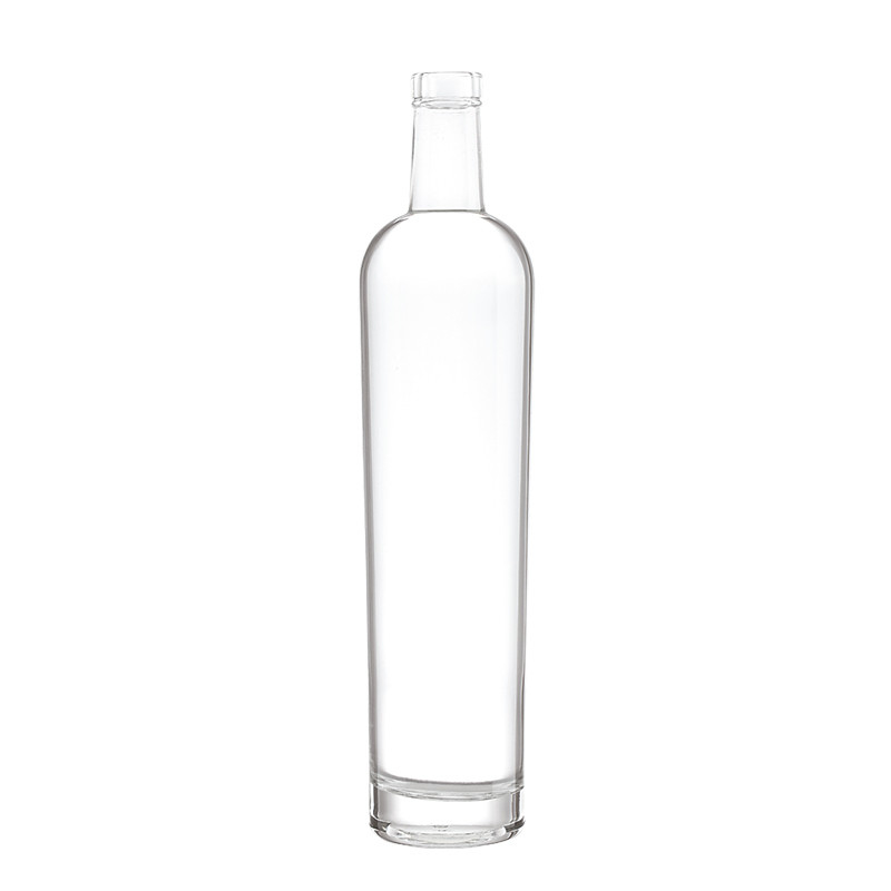 Liquor vazio claro 750 ml Garrafas de vinho de vidro 700 ml Feitas de material de vidro Super Flint