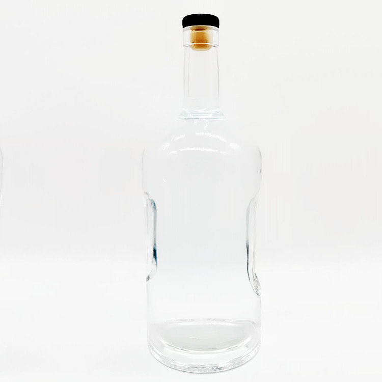 Garrafa vazia de vidro Super Flint personalizada para 1750 ml de Whisky Spirit na Califórnia
