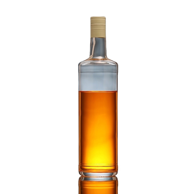 A garrafa de vidro super do sílex para o costume da bebida alcoólica faz sob medida T/T Paypal Western Union