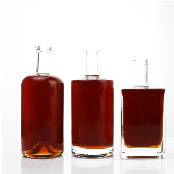Garrafas de rum de brandy 500ml 700ml 750ml com requinte artesanal