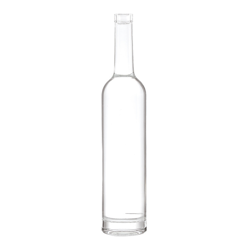Personalize sua própria garrafa de vidro transparente de 750 ml para óleo de oliva, licor, vodka e baratos