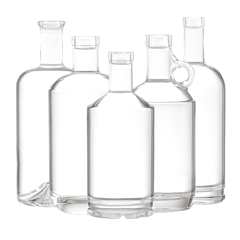 500 ml 750 ml de material de vidro Super Flint Garrafas de vidro de cristal vazias para bebidas