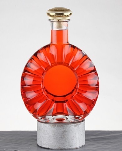 Garrafa de vidro de 500 ml para bebidas de luxo de cortiça tipo Super Flint