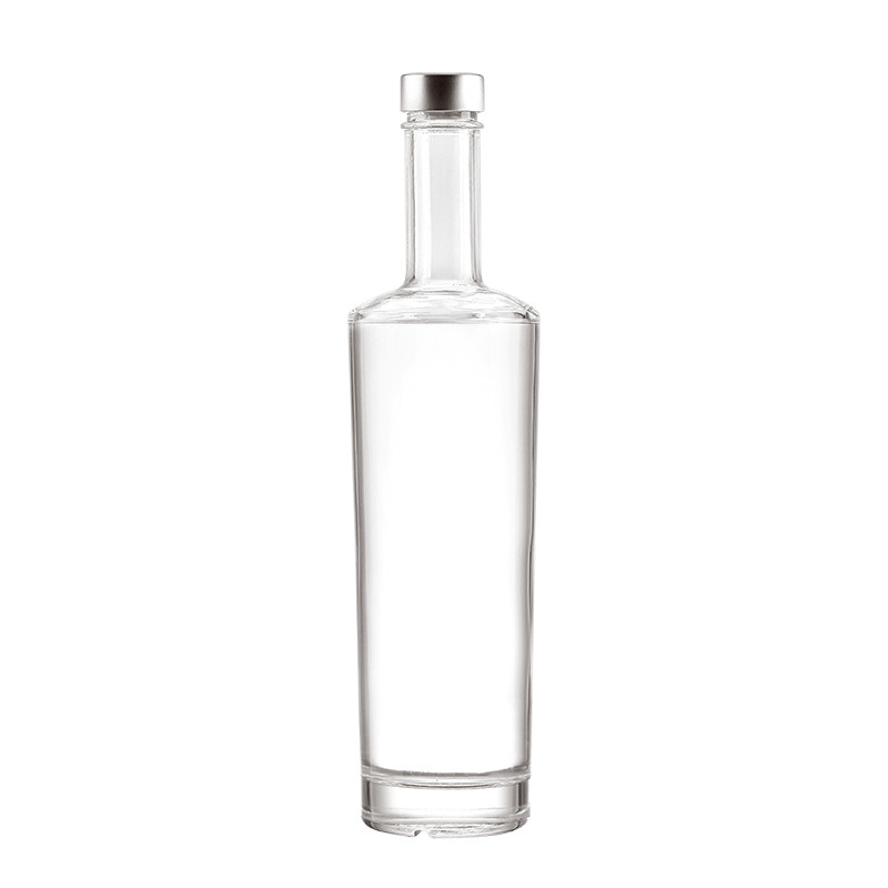 Forma personalizada Colar de vidro Super Flint 250 ml Molho Quente 500 ml Vodka 700 ml Garrafas de vidro