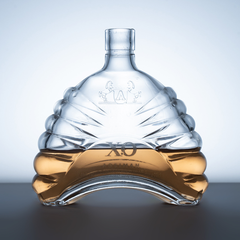 1 Litro de Whiskey Vidro de Vodka Garrafa de Espiritismo Vazio Garrafa de Espiritismo 375ml 500ml 750ml com tampa de cortiça