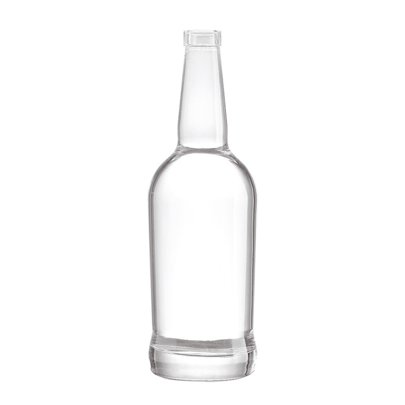500 ml 700 ml 750 ml garrafa de vodka quadrada em material de vidro super flint para água mineral