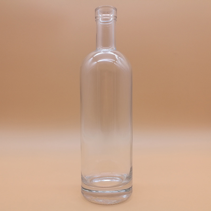 Garrafas de álcool de vidro de 500 ml com cor congelada/transparente/pintada