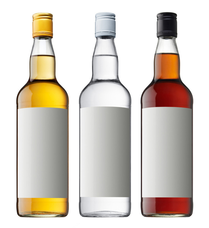 Impressão em tela Tipo de vedação de tampa de vidro Garrafas de vodka para bebidas alcoólicas de OEM