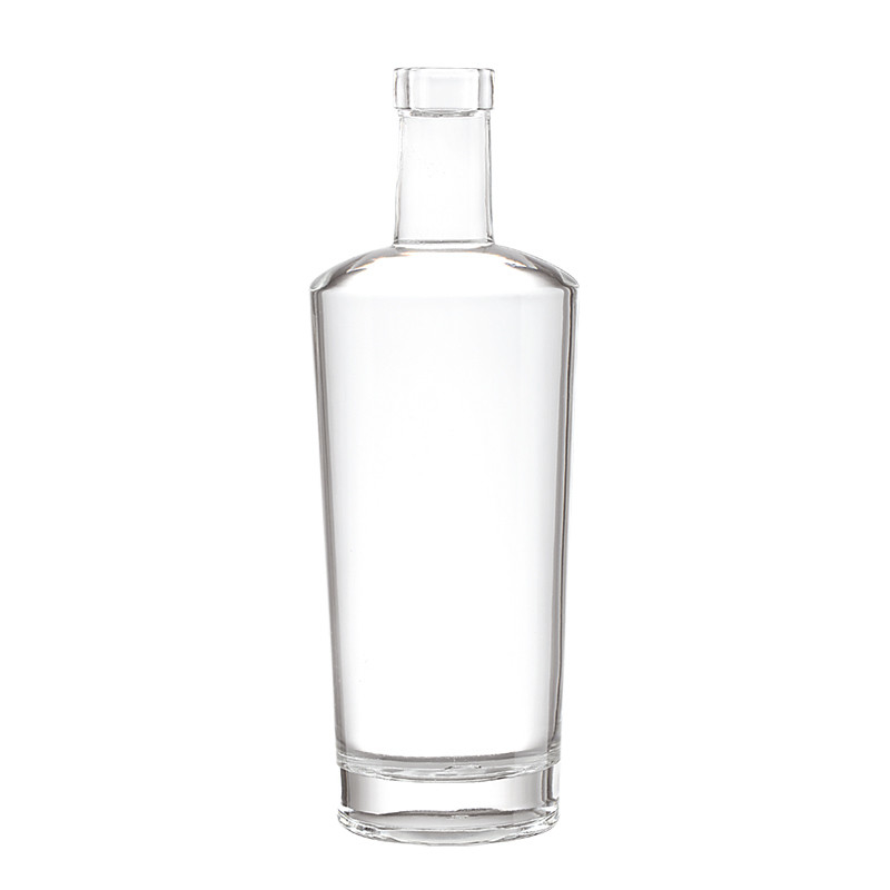 Garrafa de vodka de vidro Super Flint com cortiça para chá Impressão e embalagem personalizadas
