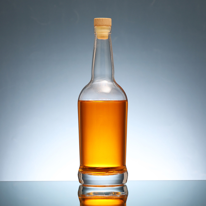 Espartilho de cor personalizado Vodka garrafa de vidro 750ml com material de vidro Super Flint