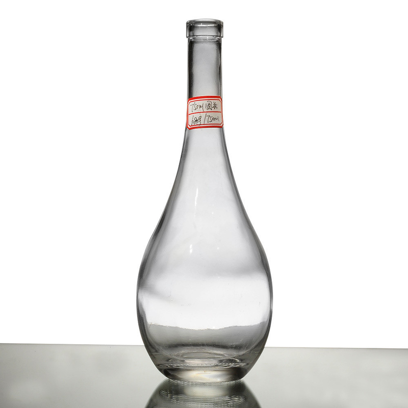 Garrafa de vidro personalizada de 500 ml 750 ml 1 L Liquor Spirit com material de vidro Super Flint