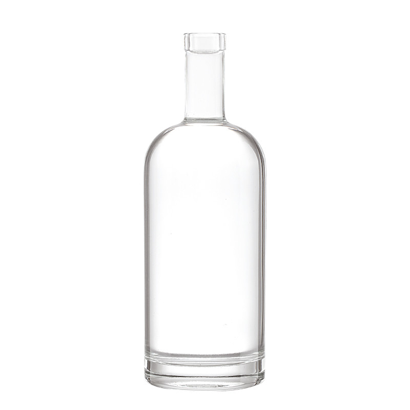 Material de vidro Super Flint 700 ml garrafas de vidro de vedação de cortiça para Vodka Whisky Rum