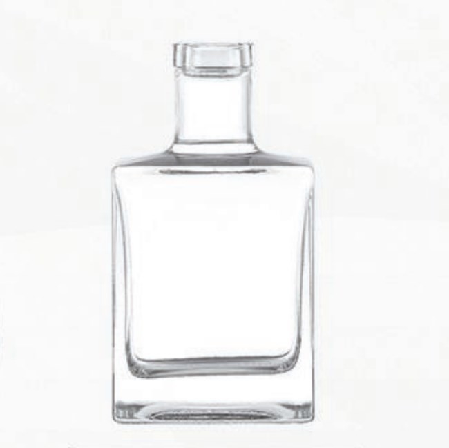 500 ml 700 ml 750 ml 1 L de vidro de forma única quadrada garrafa de licor para suco vodka licor espirituoso