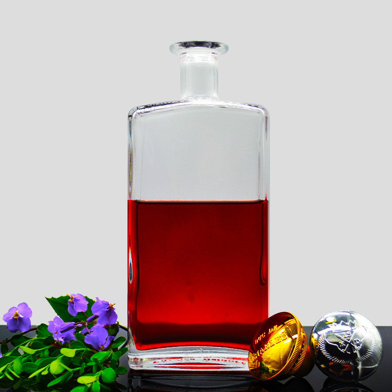 Super Flint Material de vidro 500ml 750ml 1000ml Vodka garrafa de vidro garrafa de gin em para o seu