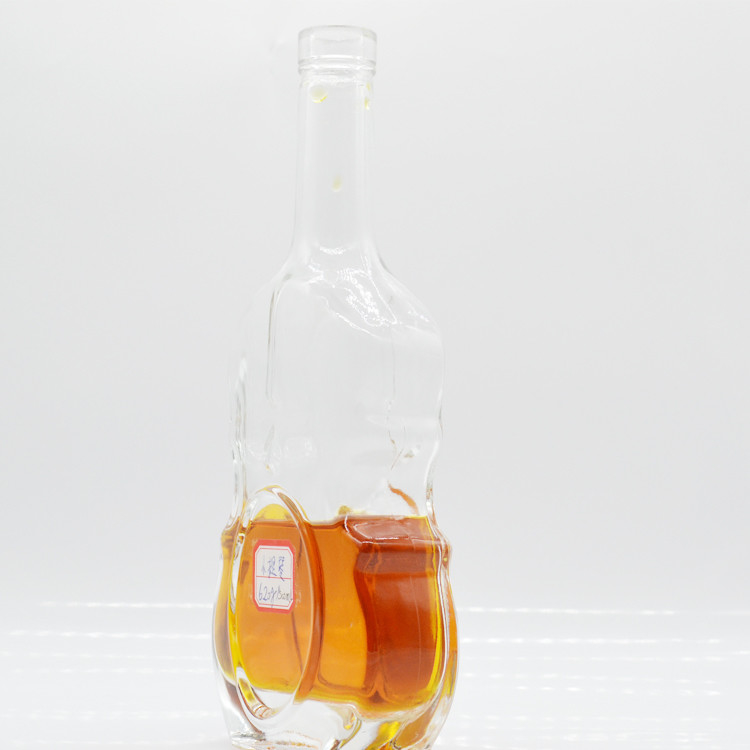 Material do colarinho Vidro Super Flint Garrafa de álcool de gin de 500 ml para azeite e mini bebidas espirituosas