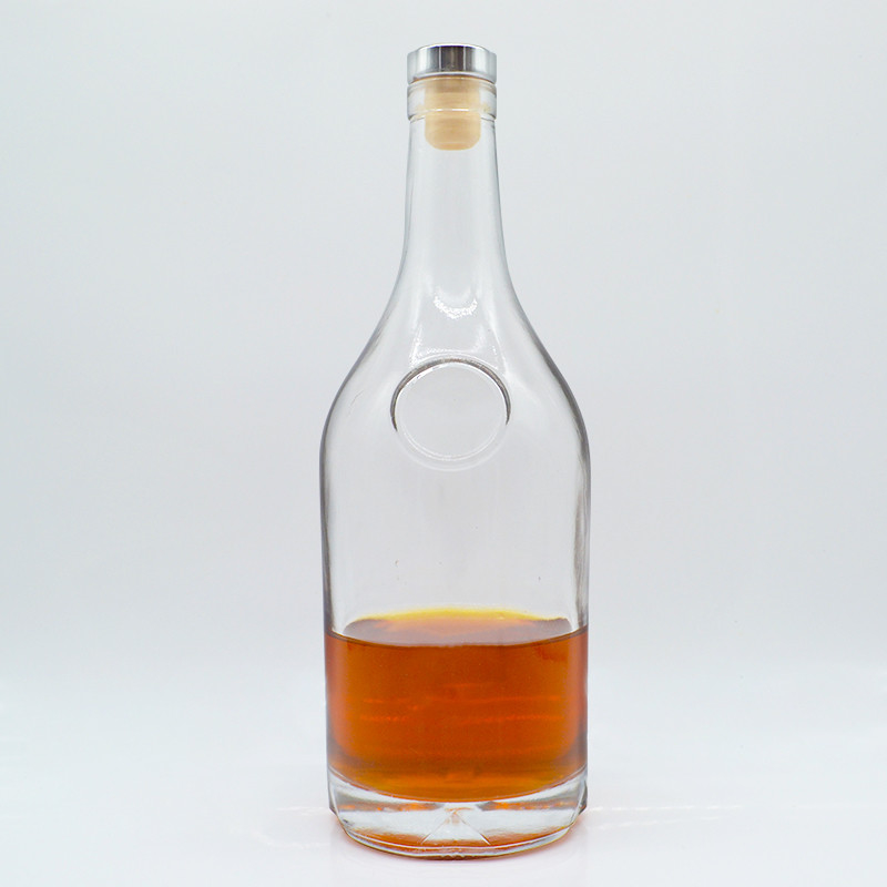 Impressão de logotipo personalizado 50ml Mini garrafa de vidro para Patron Tequila a granel 50cl 750ml Gin Vodka