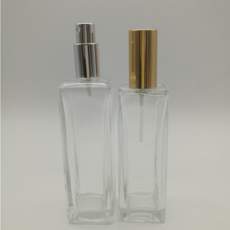 30 ml 50 ml 100 ml Spray Crystal Empty Glass Perfume Bottles Luxury Logo Decal ou Impressão