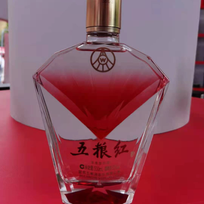 Embalagem privada cilindrica vazia alta 550ml 750ml 780ml 1L Decal Flask para álcool