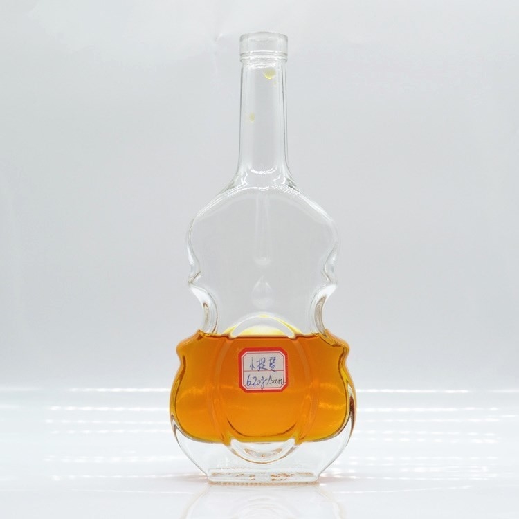 500ml 750ml Super Flint Glass White Spirits Liquor Bottle Perfeito para Vodka Brandy Rum