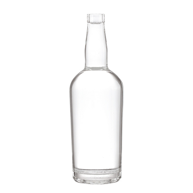 Decal Logo Personalizado 350ml 500ml 700ml 750ml 1000ml Garrafa de vidro para rum Vodka Whisky Gin